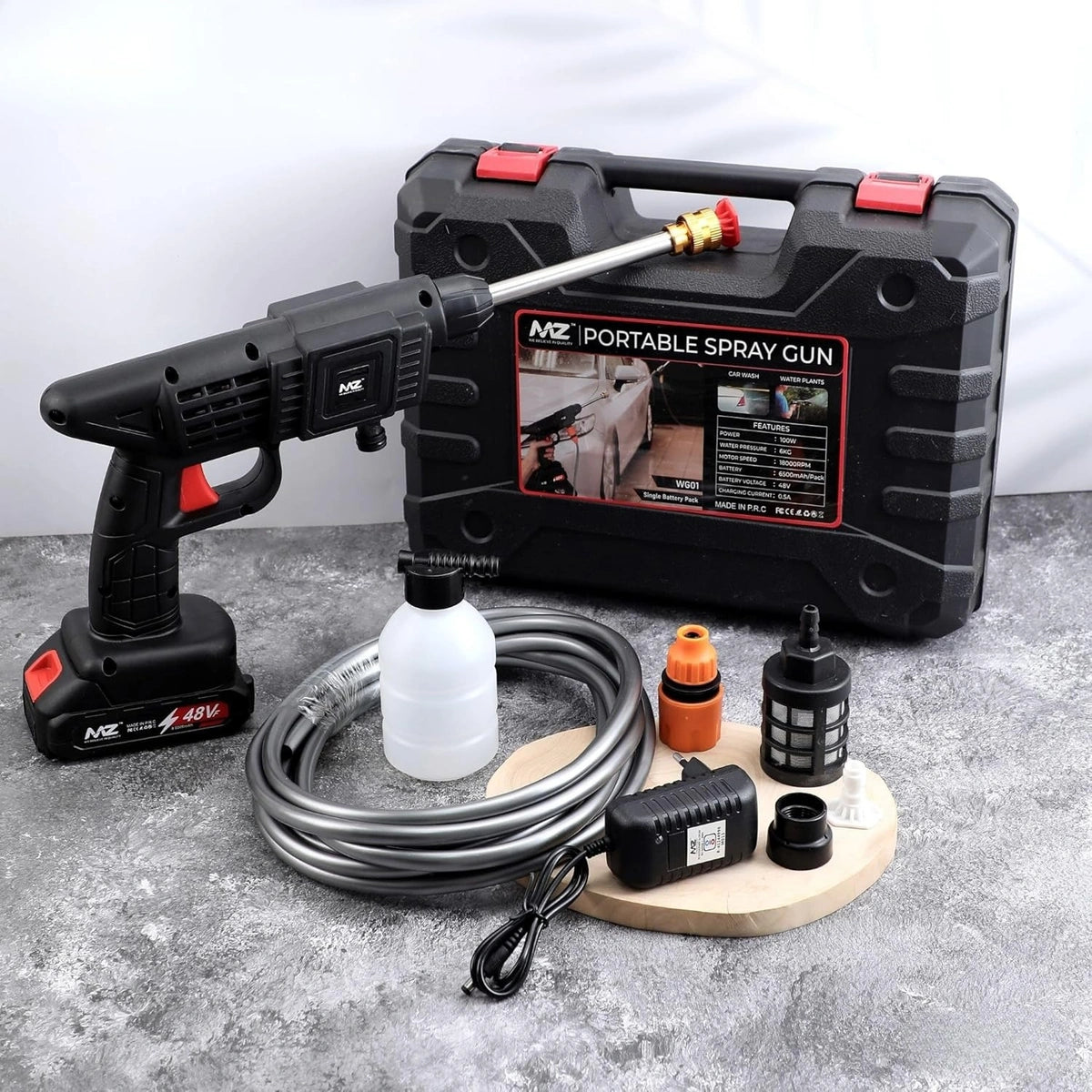 AquaJet Pro – Cordless High-Pressure Washer Gun
